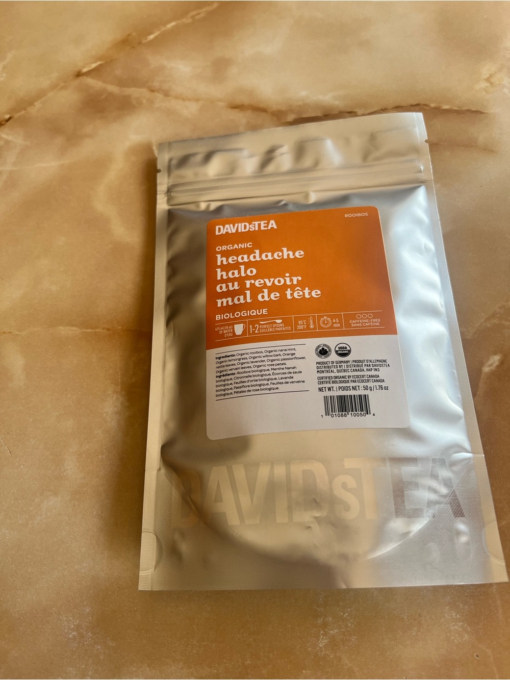 Organic Headache Halo Tea - Orange Packet (Discontinued!)